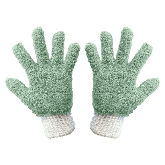 Microfiber Dusting Gloves, Furenl Plant Dusting Gloves, Reusable Microfiber Cleaning Gloves – Soft & Absorbent for Dusting Furniture, Car Interiors, and Hard-To-Reach Areas
