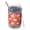 Red Chicken Pattern, variant on 12oz Tumblers White Chicken Folk Pattern Vacuum Insulated Stainless Steel Travel Tumbler Cups Mug with Lid and Straw for Beer,Coffee,Beverages with Cleaning Brush for Cold & Hot Drinks