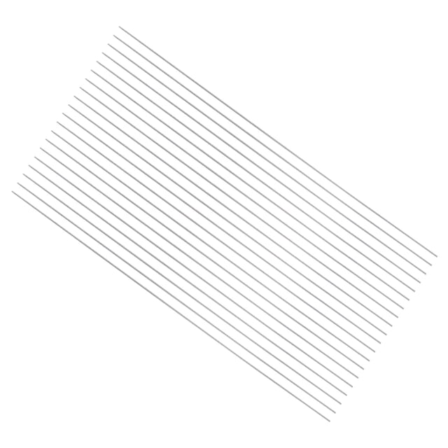 Unique Bargains Round Metal Rods 0.5mm x 100mm High Speed Steel (HSS) Lathe Bar Stock Tool 20 Pieces