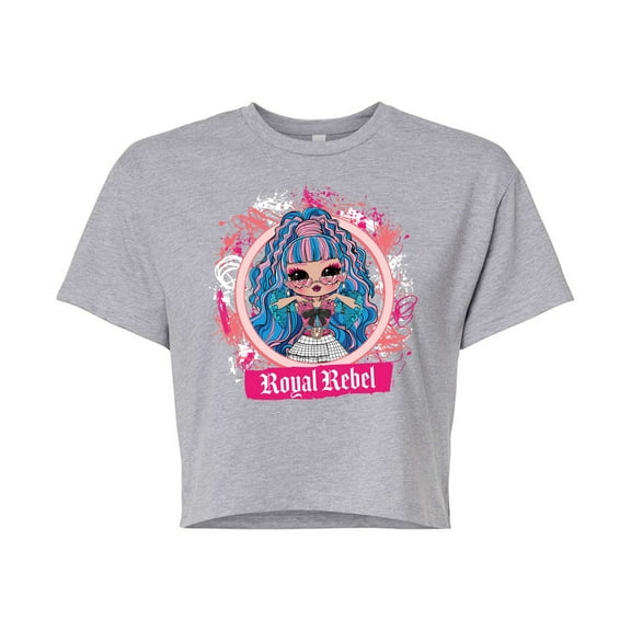 LOL OMG! Fashion Dolls - Royal Rebel - Juniors Cropped Cotton Blend T-Shirt