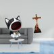 thumbnail image 2 of Estatua De Gato, Arte Artesanal, Adorno Para Entrada, Cuenco Para Llaves, Cuenco Para Dulces, Figura Decorativa, Escultura De La Madre María Jesús, Religiosa Católica, Dormitorio,, 2 of 8