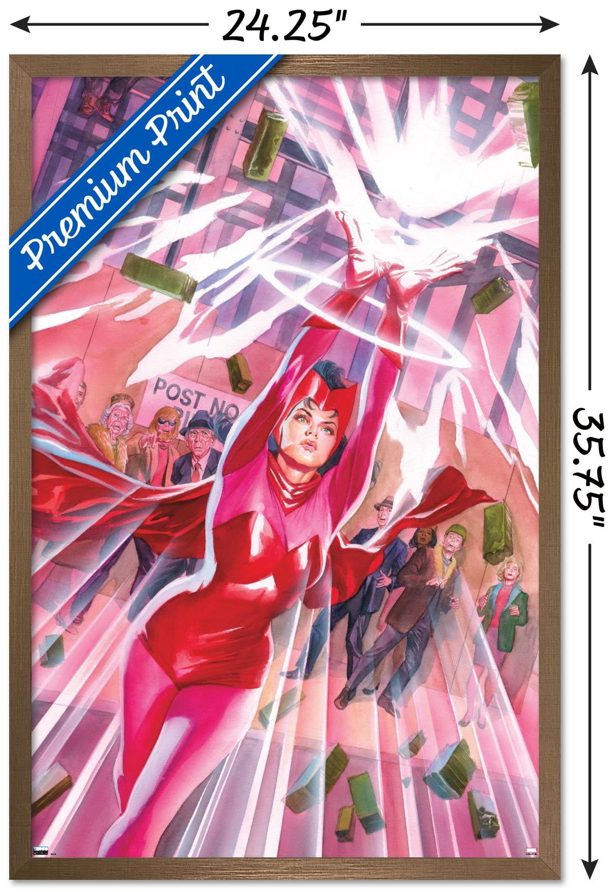 Marvel Comics - Scarlet Witch - Avengers #25 Wall Poster, 22.375" x 34", Framed