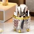 thumbnail image 1 of Contenedor de brochas cosméticas giratorio 360, estuche de almacenamiento de maquillaje de 5 ranuras para tocador doméstico, 1 of 5