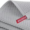 thumbnail image 2 of 100% Cotton Waffle-Weave Kitchen Dish Cloths, Ultra Soft Absorbent Quick Drying Dish Towels Light Grey, 2 of 5