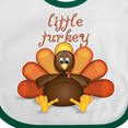 thumbnail image 4 of Inktastic Little Turkey Boys or Girls Baby Bib, 4 of 4