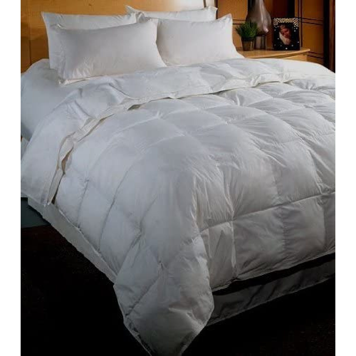 White Down Alternative Comforter - Duvet Cover Insert - Queen Size (90x90 inches), Royal Tradition Brand - image 1 of 1