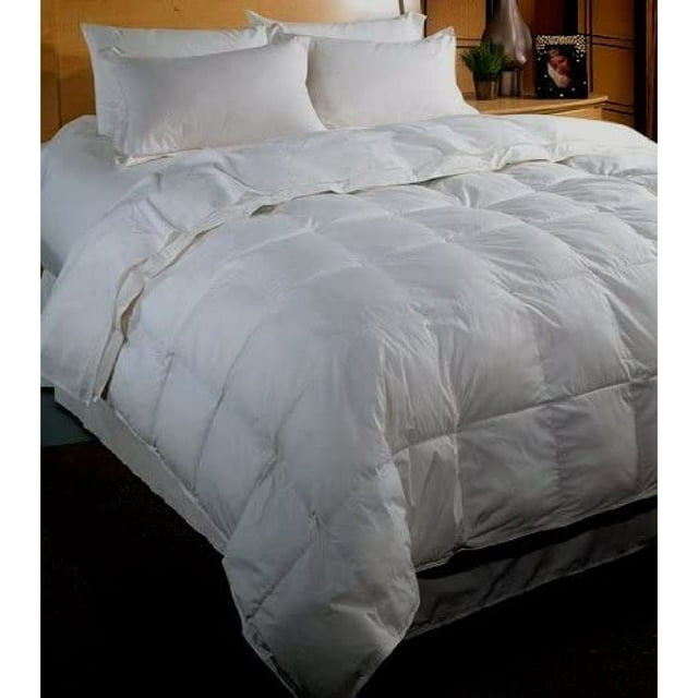 White Down Alternative Comforter - Duvet Cover Insert - Queen Size (90x90 inches), Royal Tradition Brand