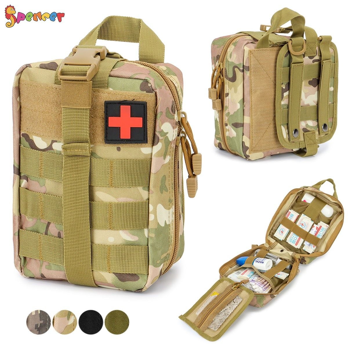 Tactical First Aid Pouch Kit Survival Military Medical Bag Utility Emergency Bag 