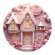 thumbnail image 3 of Letrero de puerta acrílico con diseño de castillo rosa 3D para San Valentín, ideal para decorar la pared de Navidad. Estilo C, 3 of 9