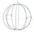 thumbnail image 1 of Kurt S. Adler AD1020CW 12 in. Cool White Superbright LED Clear Wire Foldable Metal Sphere, 1 of 1