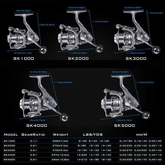 FISHING Fishing wheel,10 1 Reel 5.5 1 Ratio Reel Freshwater Saltwater 1 Ratio 10 Reel 5.5 1 Qisuo Wheel Siuke Huiop