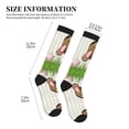 thumbnail image 2 of Lsque Brown Bunny Pattern Sport Compression Socks for Men & Women 15-20 mmHg Knee High Nurse Pregnant Running Medical and Travel Athletic, 2 of 6