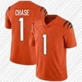 thumbnail image 4 of NFL_Jersey Joe Burrow Mixon JaMarr Chase Custom Football Jersey Tee Higgins Sam Hubbard Trey Hendrickson Logan Wilson Myles Murphy Tyler Boyd Ted Karras Mens Womens Youth KIDS, 4 of 7