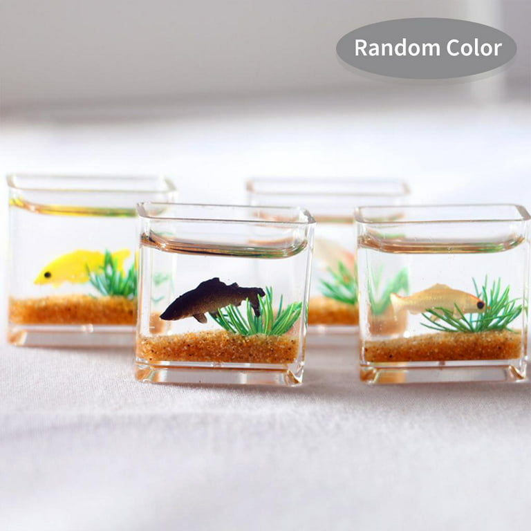 Miniature Fish Bowl Dollhouse Fish Tank 1: 12 Miniature Glass
