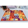 thumbnail image 2 of Ambient Rugs 740 ABC With Numbers 4'4"x6'9" ABC Area Rug for Kids, Educational Alphabet Letter & Numbers, Anti-Skid Rubber Backing, Multicolor, 2 of 3