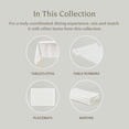 thumbnail image 4 of over&back 18x108 Washed 100% Linen Table Runner - Washable Table Runners for a Custom Home Decor Tablescape - Perfect for Coffee Table, Dinner Table, Living Room, and More - Ivory, 4 of 9