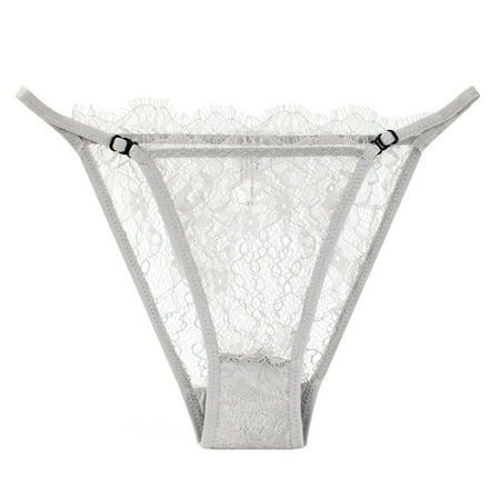 Xiaoxatg Sexy Panties for Women Womens Lace Panties Adjustable Thin Strap Transparent Sexy Seamless Panties plus Size Sexy Underwear for Women under 10