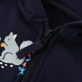 thumbnail image 4 of Emy Dola Girls Zip Up Hoodie Jacket Toddler Unicorn Rainbow Floral Sweatshirt Kids Hooded Coat Casual Outerwear 2-7 Years, 4 of 7