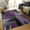 thumbnail image 2 of Allstar Rugs Allstar Exclusive Modern Abstract Brush Streak Area Rug Blue 4' 11"x6' 11" 5' x 8', 2 of 5