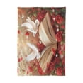 thumbnail image 2 of YAZAOO Square Tablecloth Red Roses White Doves Printing Pattern Tableclothes, 2 of 9
