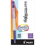 Pilot PIL41415 Purple Ink Frixion Colors Erasable Porous Point Pen Stick, White