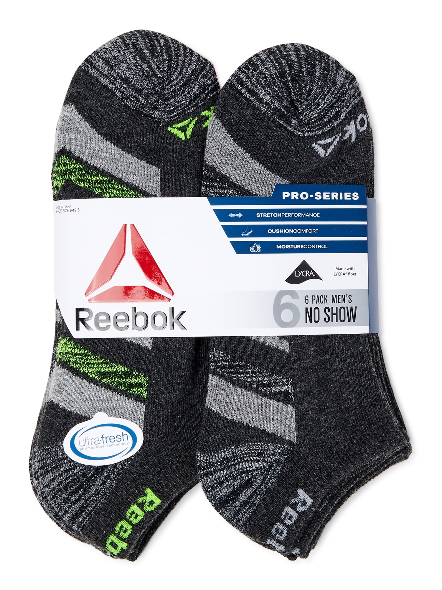 reebok socks mens no show