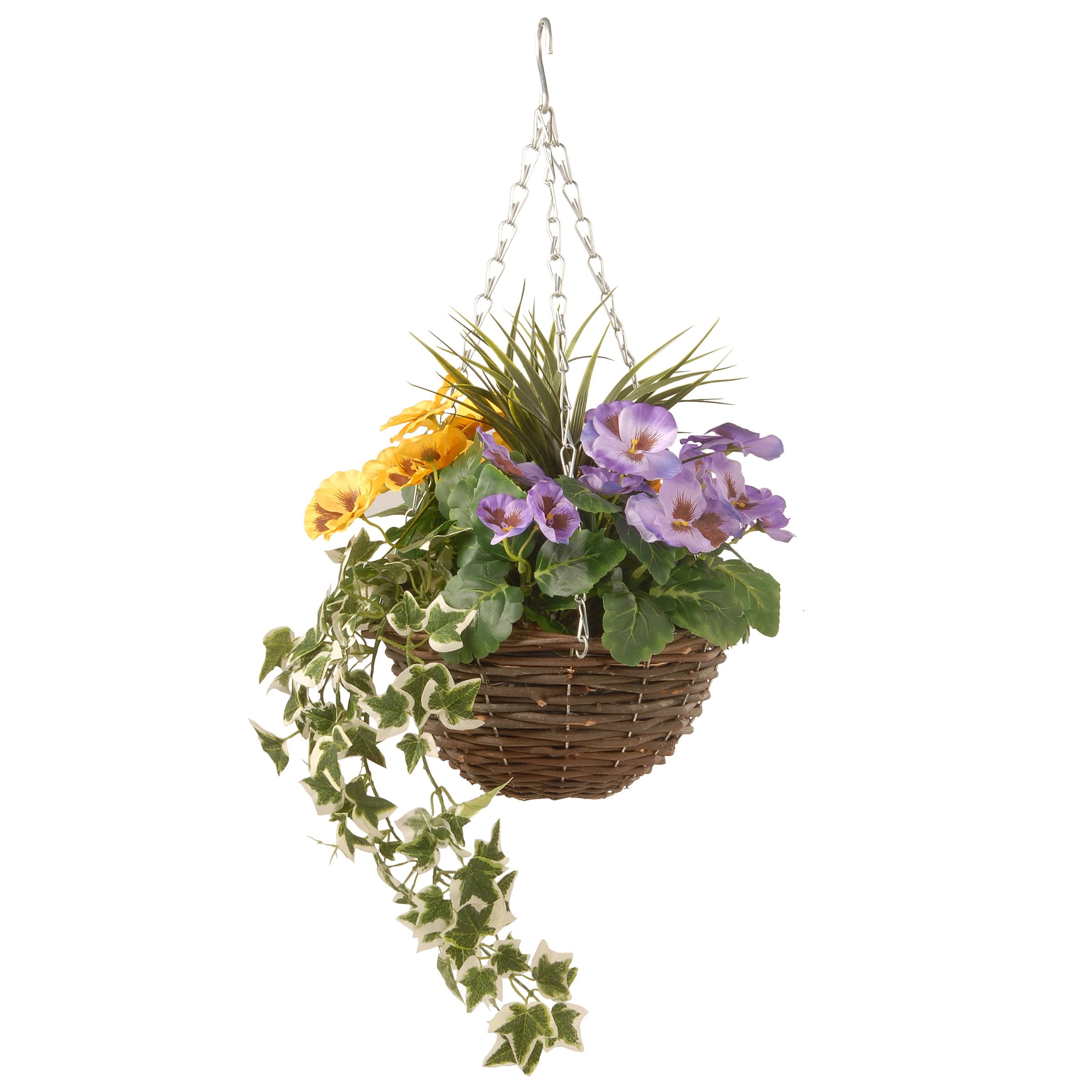 National Tree Company 14" Pansy and Ivy Hanging Basket