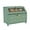 Light Green, variant on Double Layer Bread Box With Golden Trim for Countertop, Wooden Bread Container for Kitchen Counter, Corner Bread Storage (Green)