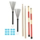 thumbnail image 3 of Kit de baquetas ANGGREK Completo Cepillo de Tambor Con Bolsa de Terciopelo Para Principiantes, 3 of 8