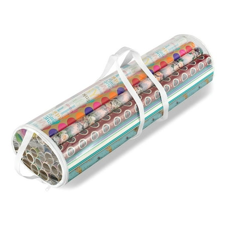 Whitmor Clear Gift Wrap Organizer (Best Place For Wrapping Paper)