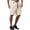 Beige, variant on Bermuda Cargo Shorts for Men Summer Casual Elastic Waist Wide Straight Leg Relaxed Fit Hiking Shorts with Pockets