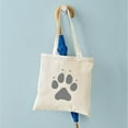 thumbnail image 5 of CafePress - Wolf Paw Print Tote Bag - Unisex Canvas Tote Bag, Beige, 1-Piece, 5 of 7