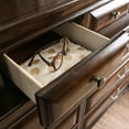 thumbnail image 4 of Furniture of America Damien Adult Transitional 10-Drawer Dresser, Brown Cherry, 4 of 5