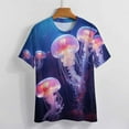 thumbnail image 3 of Jellyfish Ocean Style Women's T-Shirt Short Sleeve T Shirts Tops Tee Ladies Loose T, 3 of 6