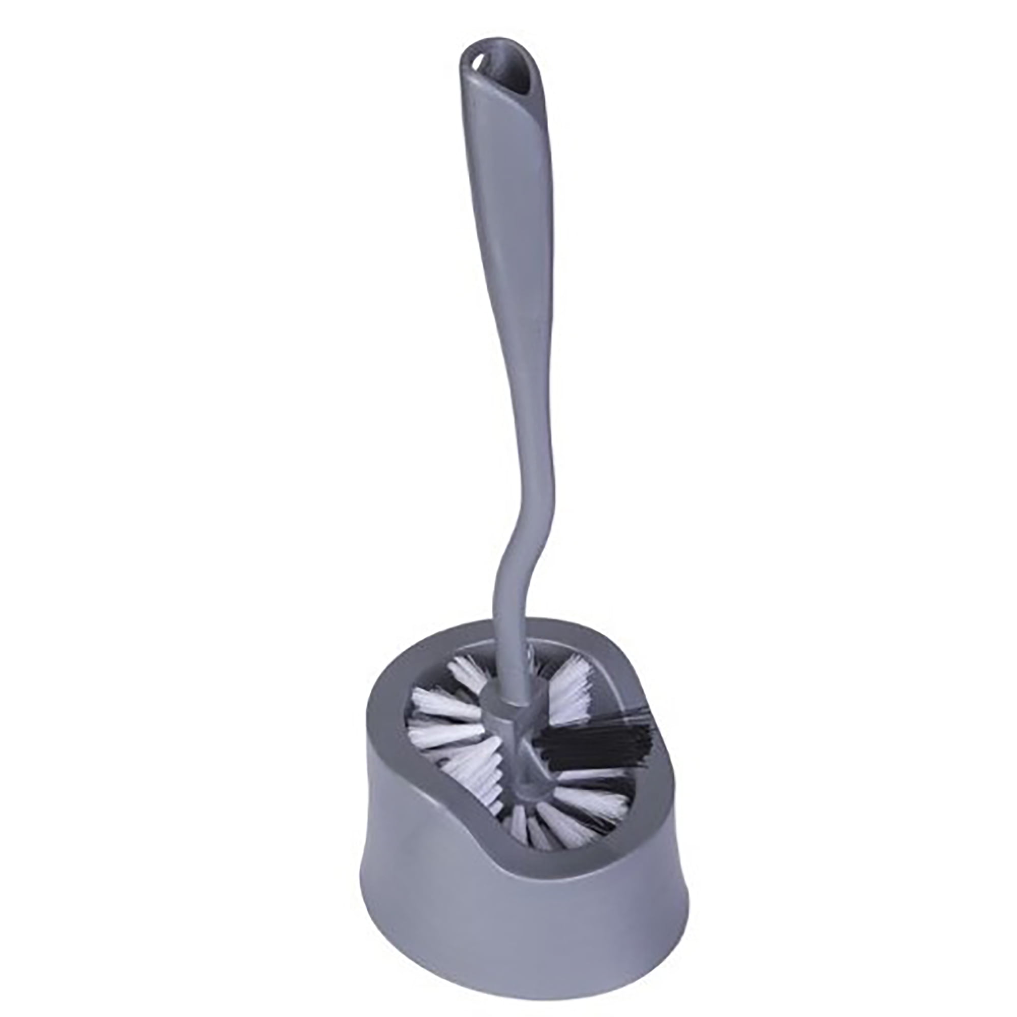 (10 pack) Reynera Plastic Bowl Brush with Caddy, Adult, Grey