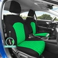thumbnail image 4 of For 2019-2024 Kia Forte FH Group Neoprene Custom Fit Waterproof Car Seat Covers - Front Set Green, 4 of 8