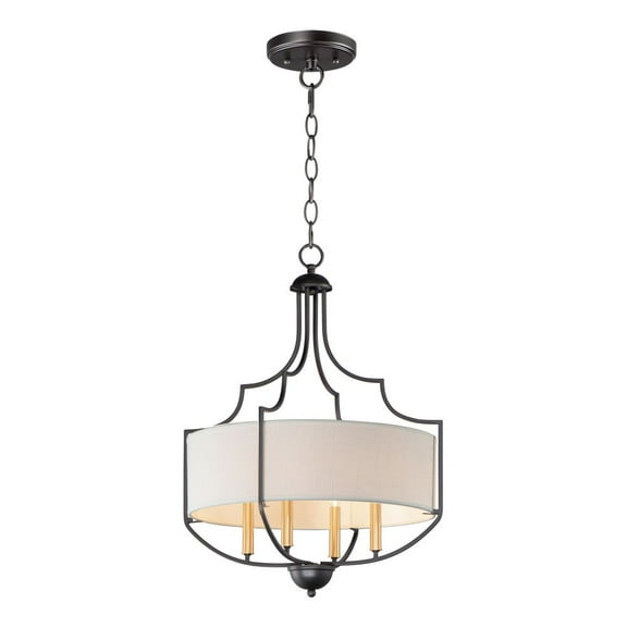 25284WLBZAB Maxim Lighting Savant-4 Light Chandelier-20.25 Inches wide by 26 inches high