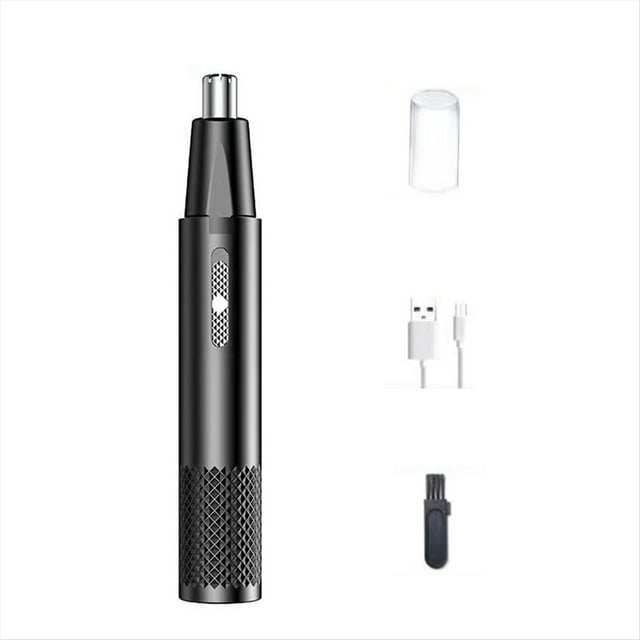 Recortador de Vello de Nariz Eléctrico para Hombres Recortador de Vello de Nariz y Oreja Recargable por USB Herramienta de Recorte Profesional Recortador de Vello de Nariz A