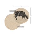 thumbnail image 3 of VHC Brands Sawyer Mill Charcoal Table Décor, Coaster Set, Cow, 3 of 6