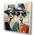 thumbnail image 2 of Designart "Stylish Hats Collection III" Fashion Canvas Print, 2 of 5