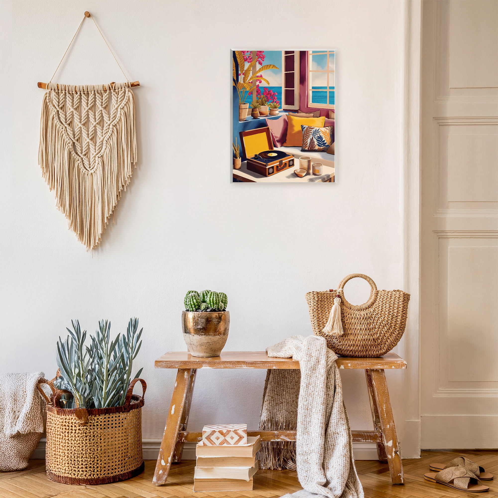 Stupell Industries Boho Vacation By The Sea Wall Plaque Art, design by Lisa R Dumm
