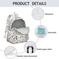 thumbnail image 4 of Beagle Dog and Footprints Backpack for School,Cute School Bag,Schoolbag with Adjustable Shoulder Straps & Padded Back,13.4"x11"x4.7", 4 of 6