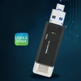 thumbnail image 4 of Lector de tarjetas ANGGREK Micro USB 3 en 1 alta velocidad Negro y Blanco, 4 of 7