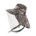 thumbnail image 1 of Lttoisl Chapeau Bob de Protection Solaire pour Hommes et Femmes / Chapeau de Pêcheur à Grand Bord avec Couvre-Visage Détachable et Rabat de Nuque pour la Randonnée, la Pêche, les Safari et les Activités de Plein Air, Polyester Respirant, 1 of 8