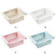 thumbnail image 5 of chidgrass Refrigerator Organizer Retractable Multifunctional Tiered Fridge Drawer Basket Shelf Fresh Divider Layer Tray Storage Box Apricot, 5 of 6