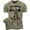 T-Shirt Military Green, variant on Gymish The Heavier The Better Workout Shirt for Men – Funny Gym T-Shirt, Motivational Lifting Tee, Military Green, Small