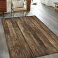 thumbnail image 2 of 3'x5' Area Rugs, Old Wooden Board Indoor Outdoor Area Rug for Living Room Bedroom, Country Farmhouse Wooden Planks Brown Washable Bathroom Rugs Kitchen Floor Carpet Mats Home Decor Aesthetic, 2 of 8