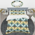 thumbnail image 2 of Designart 'Retro Abstract Design VII' Mid-Century Modern Duvet Cover Set, 2 of 4