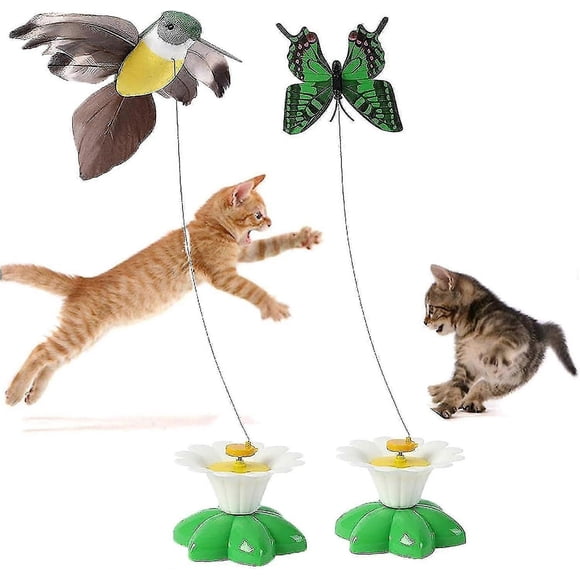 Electric Bird Teasing Cat Toy, Interactive Cat Toy, Bird Toy For Pet Cats, Funny Rotating Electric Flying Bird Cat Toy Kitten Play Chase
