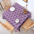thumbnail image 2 of Purple Cartoon Unicorn Rainbow Square Tablecloth,Waterproof Square Table Cover,Wipeable Spillproof Washable Table Cover for Home Kitchen Party Decor 52"x52"(132x132cm), 2 of 6